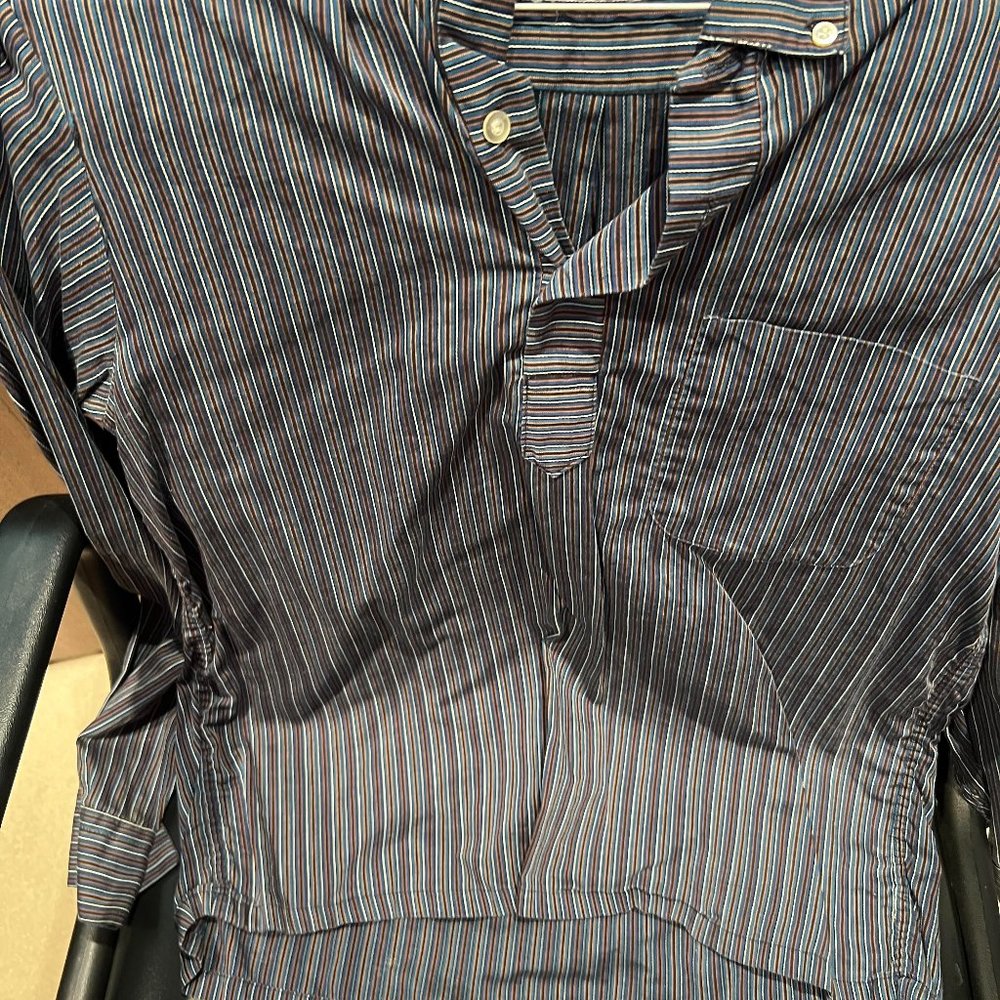 Long sleeve shirt,  BUD BERMA M, PULL OVER WITH 3 BUTTON TOP